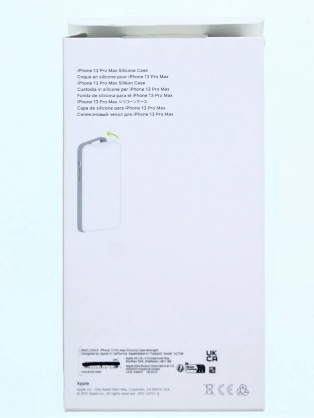 Apple I Phone 13 Pro Max Silicone Case (Midnight)